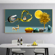 Bill CaiJiuyu Photos Restaurant Decoration Painting Dining Hall New Chinese Style Hall Hung Painting Wine Glass Banner Table Wall Above Wall Painting