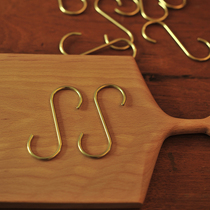 (not only for sale not only for sale) Kitchen Retro Brass S Hook Hanging Pole Hooks (5 clothes)