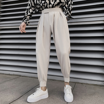 Summer 100 hitch pants male trend Little foot casual pants Western pants West pants Chauffhanger 90% pants pituitary pants mens pants