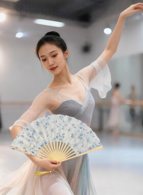 7寸舞蹈扇古风折扇开合顺滑扇子