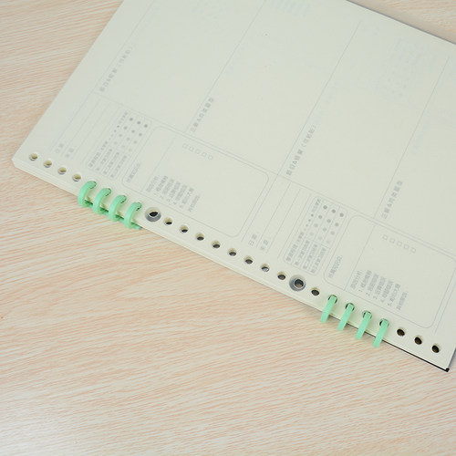 A4 b5 a5活页本封皮 塑料透明白色黑色外壳封面30孔26孔20孔diy - 图2