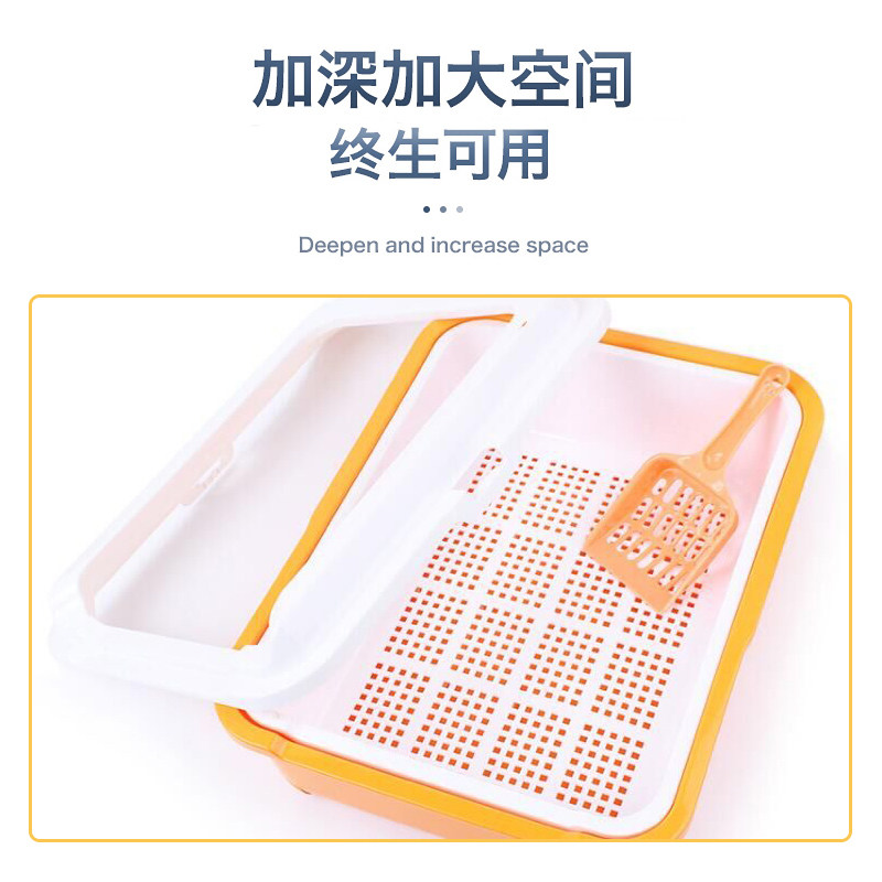 猫砂盆半封闭防外溅双层松木猫砂盆除臭猫厕所猫屎盆猫咪用品包邮,淘宝优惠券,粉丝福利购,淘宝优惠卷