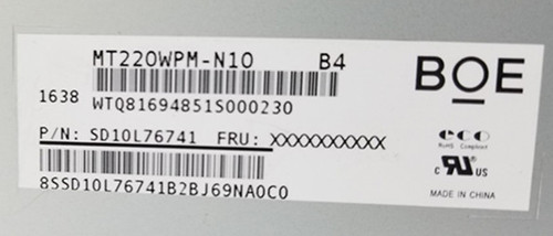MT220WPM-N10 M220ZGE-L20  LTM220MT12 LM220WE1 M220Z1-L03/LA3 - 图1