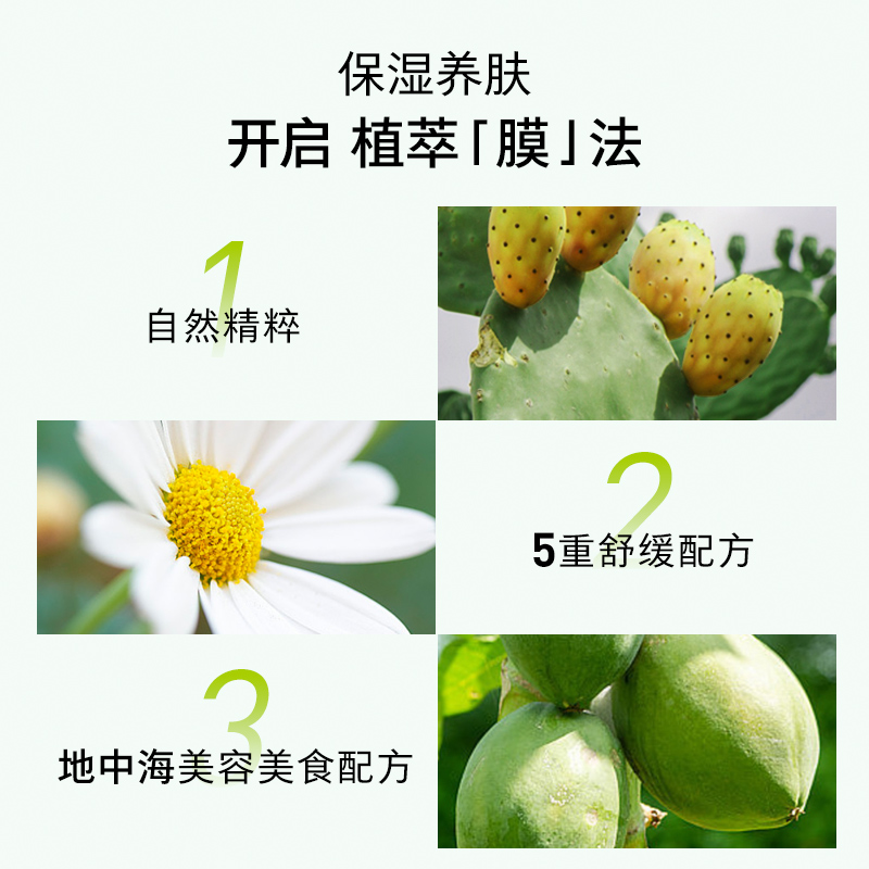 【情人节礼物】APIVITA涂抹面膜仙人掌密集补水保湿舒缓修护面膜