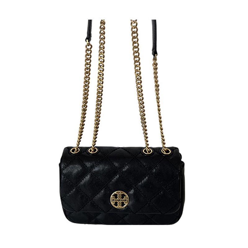 Tory Burch  Willa羊皮革小号单肩手提邮差包 148243 - 图1