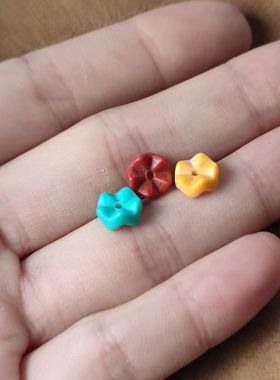 雪巴琉璃红绿灯隔珠隔片DIY手工手串项链配饰饰品