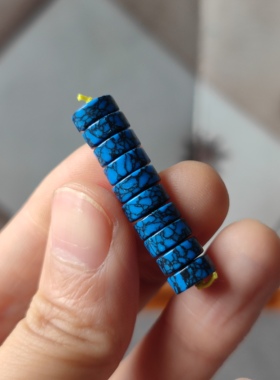 菱镁矿绿松石隔片垫片隔珠散珠手工diy手链文玩佛珠菱镁矿配饰