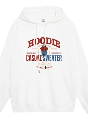 日本offcat明星杨紫同款美式复古连帽卫衣女秋冬高级感慵懒风韩系