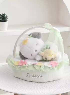日本SELUMB春眠系列花篮玉桂狗帕恰狗kitty毛绒玩偶工资抱枕礼物