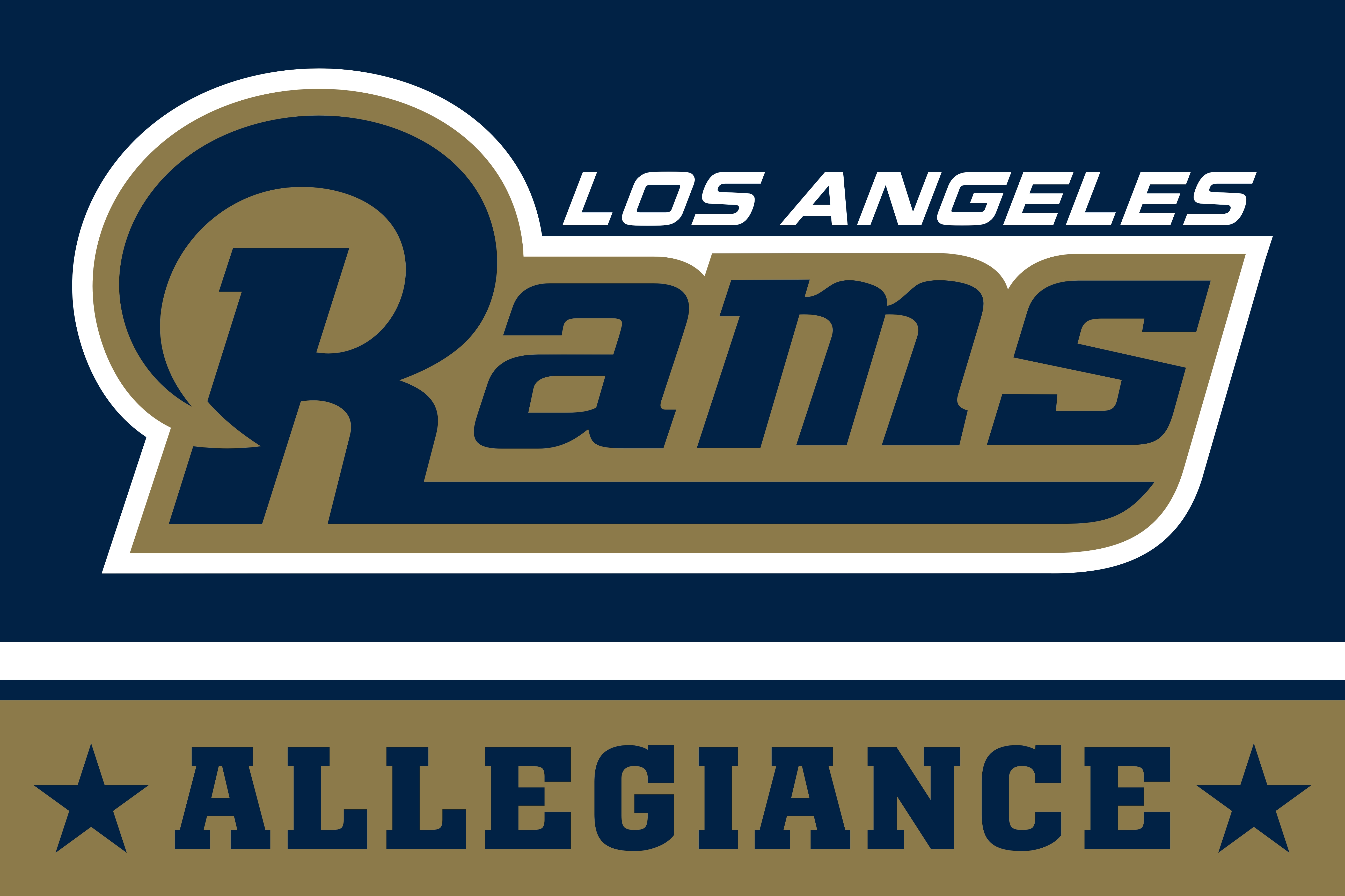 外贸货源洛杉矶公羊队NFL Los Angeles Rams Flag亚马逊WISH EBAY - 图0