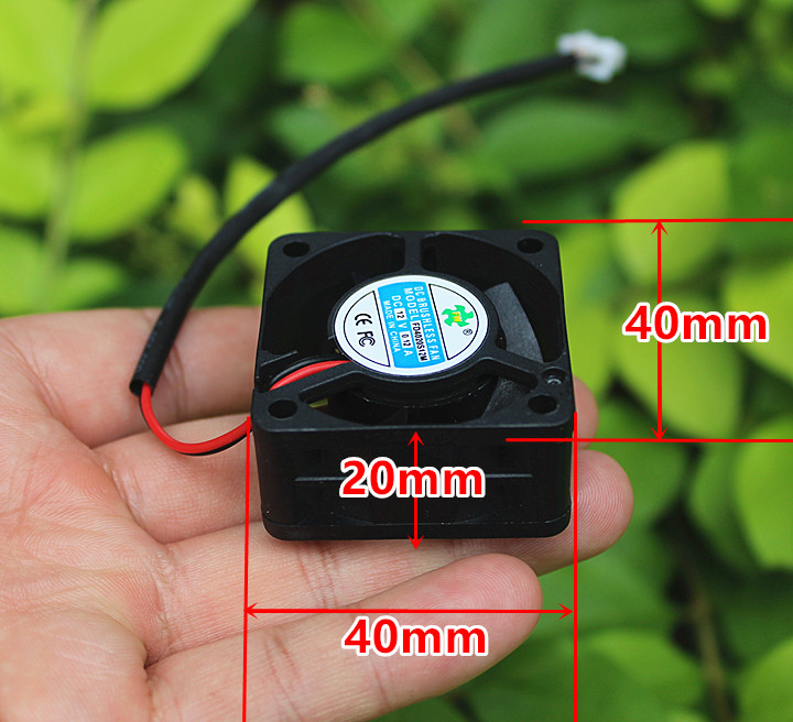 。散热器小型直流无刷静音风扇4020 DC12V 4cm逆变器交换机微型风 - 图0