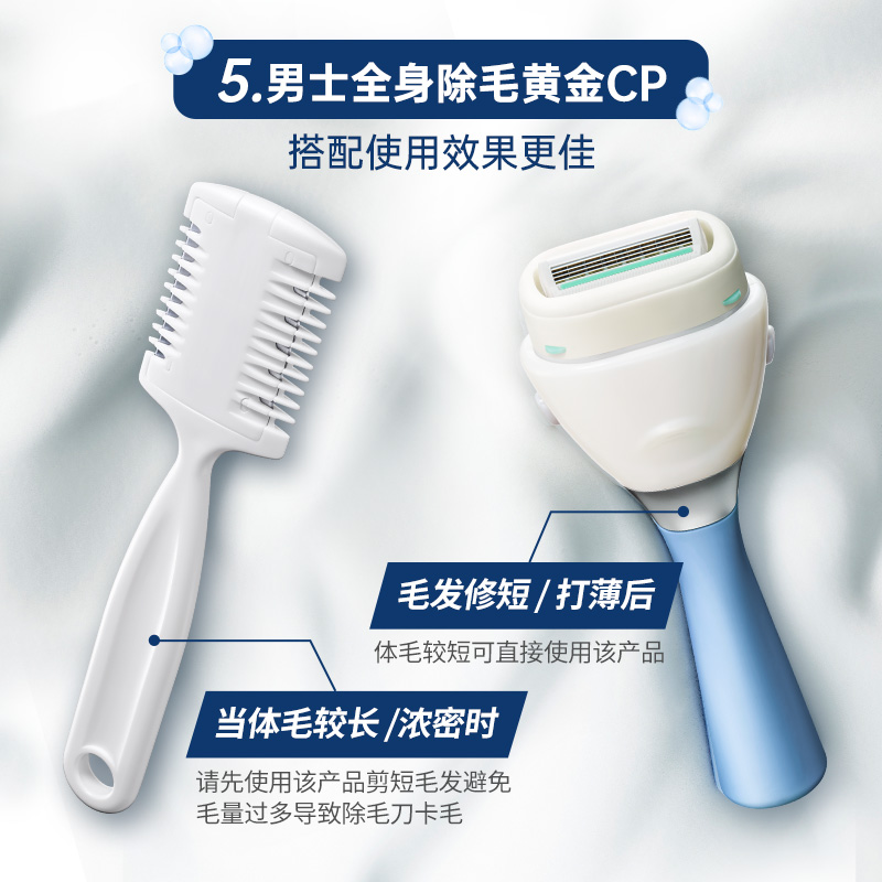 Schick/舒适大皂头刮腋毛大面积手动刮刀男士剃毛刀