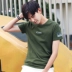 Áo thun nam tay ngắn mùa hè Cotton nửa tay áo Sinh viên mỏng Hàn Quốc 桖 Quần áo nam giới - Áo phông ngắn áo phông nam hàng hiệu Áo phông ngắn