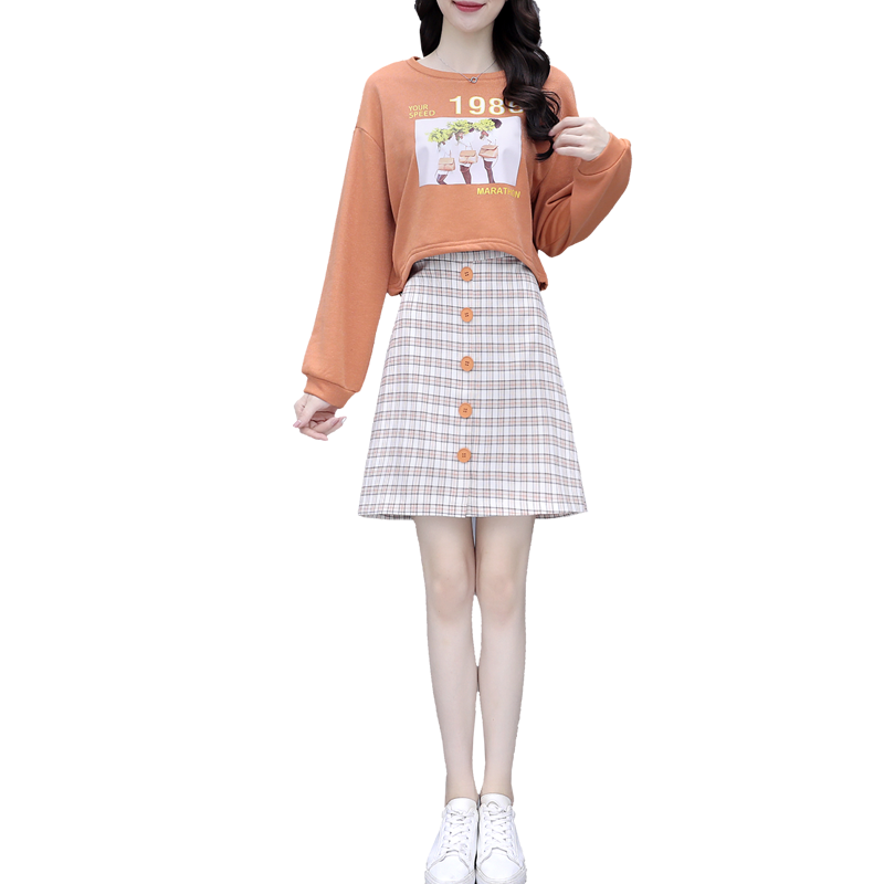 早秋新款炸街连衣裙收腰显瘦卫衣 以魅连衣裙