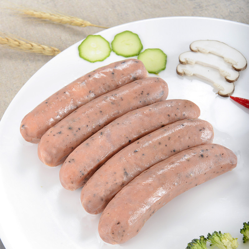 火山石烤肠原味黑胡椒地道肠台式脆皮肉肠空气炸锅食材热狗香肠 - 图3