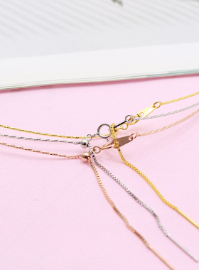 调节车花项圈s925纯银项链路路通