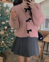 9-1122 Korea Dongdaemun Pin-knitted Shirt Area Bclothes-8048603 European and American Atmosphere Leisure Refinement