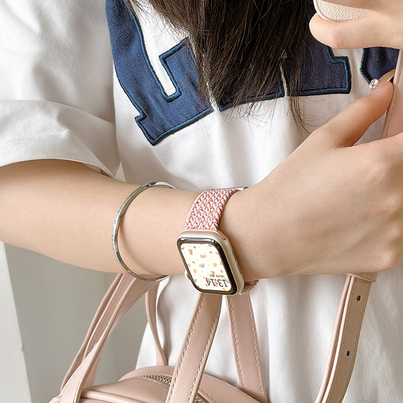 适用华为fit3表带新款Fit5/4尼龙编织watchfit2智能运动手表fit1夏天可爱女生new二三代透气男硅胶保护壳配件