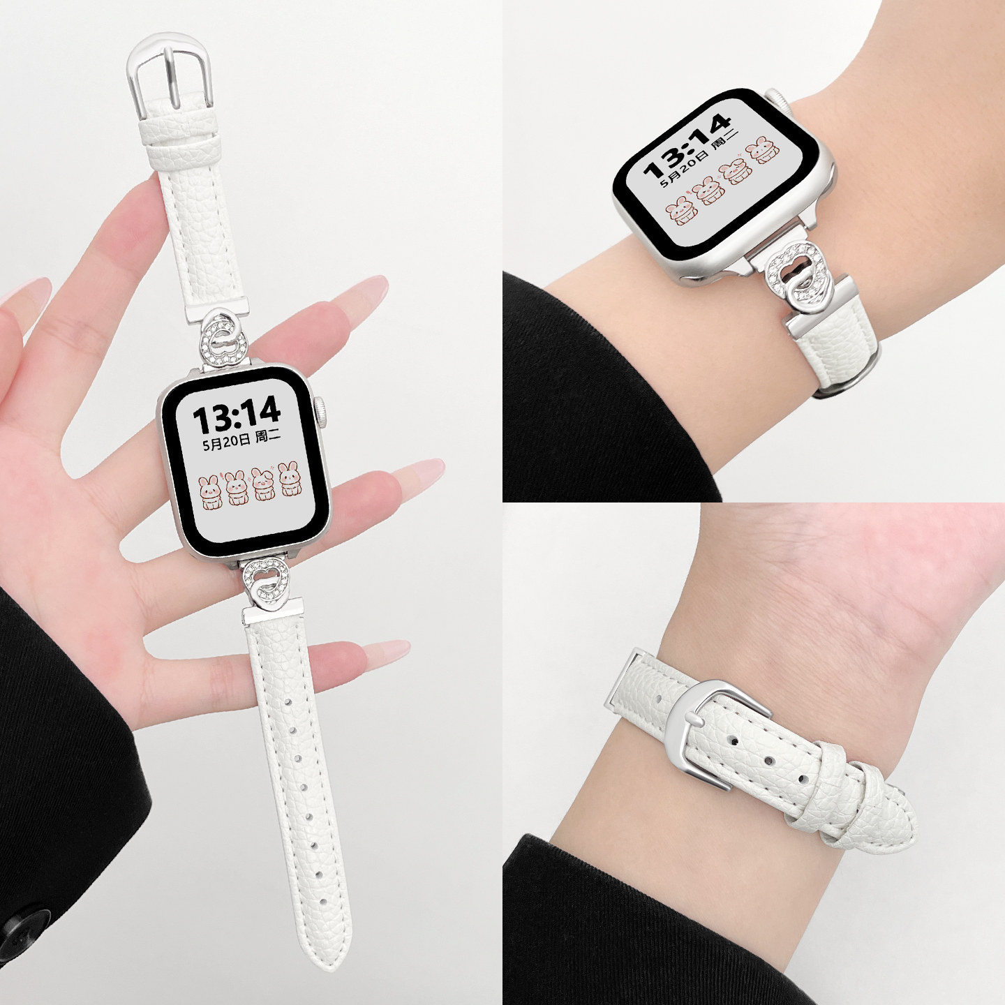 VIVO watch GT2 strap leather pebbled psnld