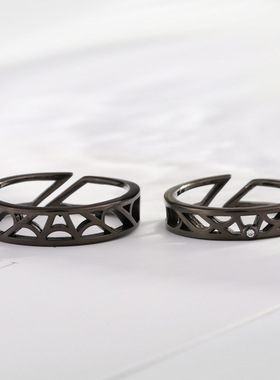 情侣小众设计感戒指