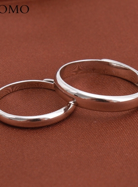 情侣戒指一对纯银日韩S925简约