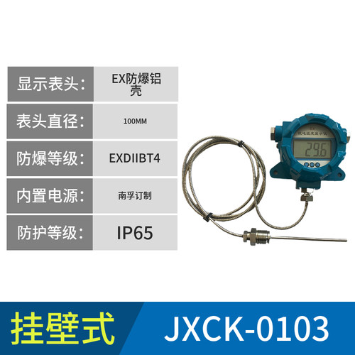 高精度挂壁式防爆就地显示数字数显温度计防水工业仪表投入线缆式 - 图1