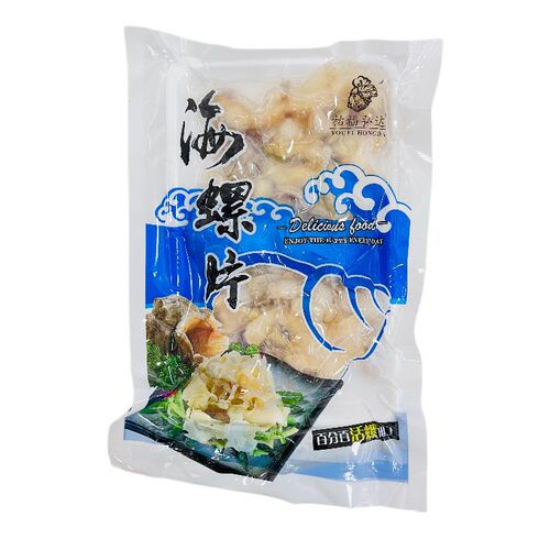 祐福弘达海螺片5包190g深海鲍螺片海螺肉香螺片葱油爆炒酒店半成 - 图2