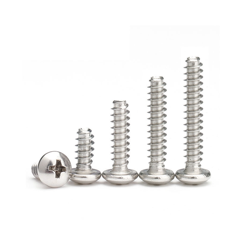 促304不锈钢PB十字圆头平尾自攻螺丝盘头断尾自攻螺钉M1M2M3M4M5 - 图0