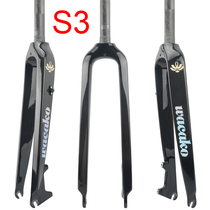 wacako full carbon fiber mountain bike front fork straight tube cone tube hard fork 26 inch 27 5 inch 29 inch front fork