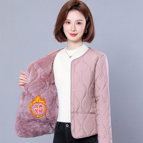 小棉袄女短款2025冬季新款时尚内胆棉衣外套加厚加绒羊羔绒修身服 - 图2