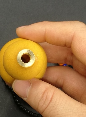 葫芦铜头口盖配件挂绳 文玩天然小葫芦手把件项链饰品 鼻烟壶配件