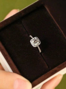 DR方糖钻戒女50分1克拉