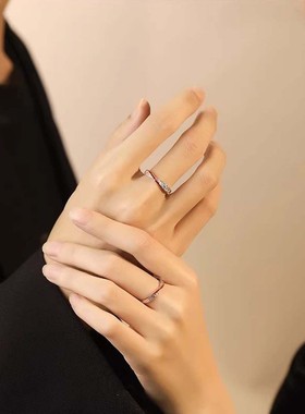DR戒指男女情侣款对戒