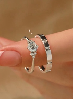 DR钻戒三生石情侣对戒