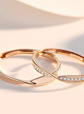 DR戒指女莫比乌斯环情侣