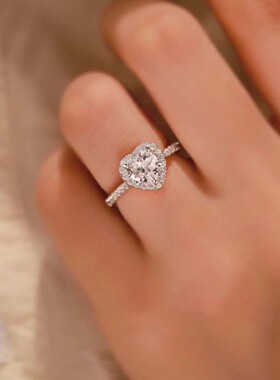 DR方糖钻戒满天星爱心戒指女