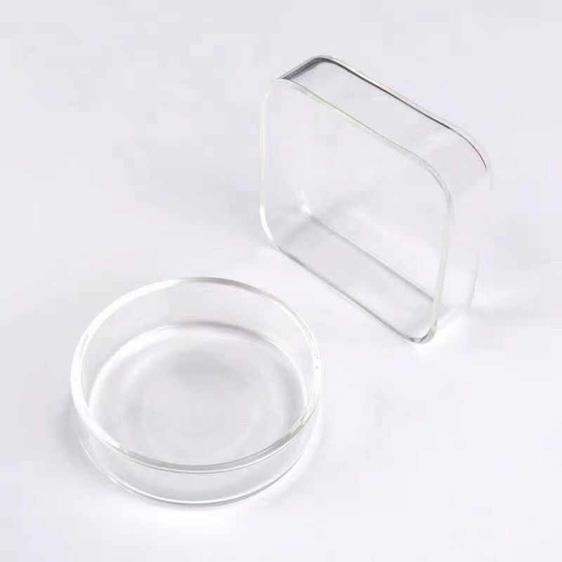 鱼缸水晶虾玻璃喂食盆方食盆圆盆观赏虾喂食器食盆虾粮盘饲料盆,淘宝优惠券,粉丝福利购,淘宝优惠卷