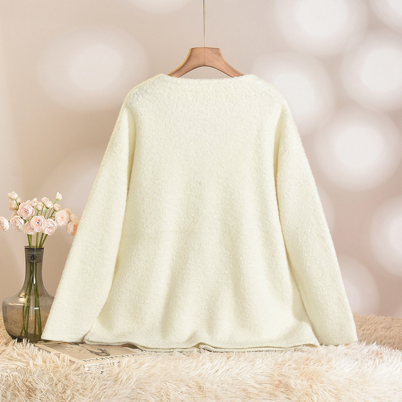 Outlets专柜撤柜正品 HZ冬装2025新款温柔风慵懒风羊毛开衫毛衣女,淘宝优惠券,粉丝福利购,淘宝优惠卷