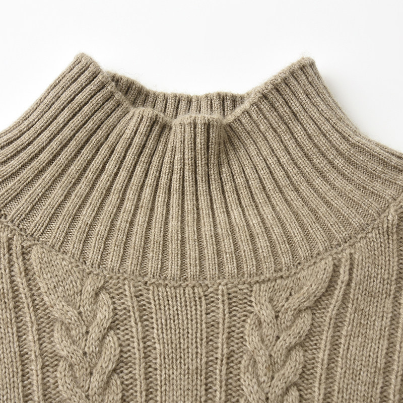 Outlets专柜撤柜正品 HZ冬装2025新款修身显瘦简约羊毛内搭毛衣女,淘宝优惠券,粉丝福利购,淘宝优惠卷