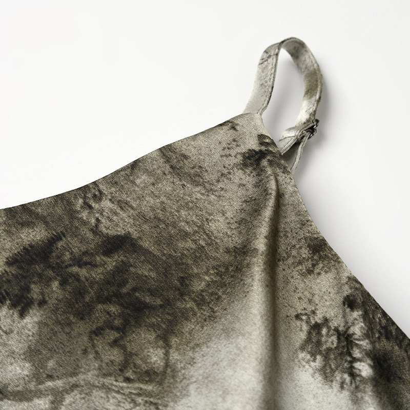 2025年秋装Outlets专柜 RX系列 一粒扣外套+水墨风吊带裙两件套装,淘宝优惠券,粉丝福利购,淘宝优惠卷