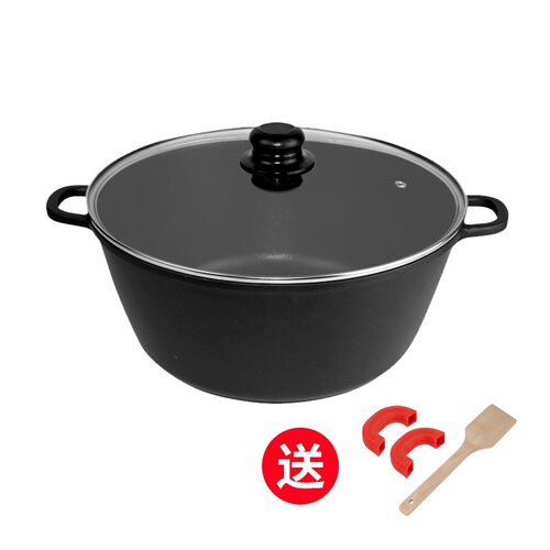 熬阿胶专用锅麦饭石粉色不粘锅铲子雪花酥锅子电磁炉通用制作工具 - 图0
