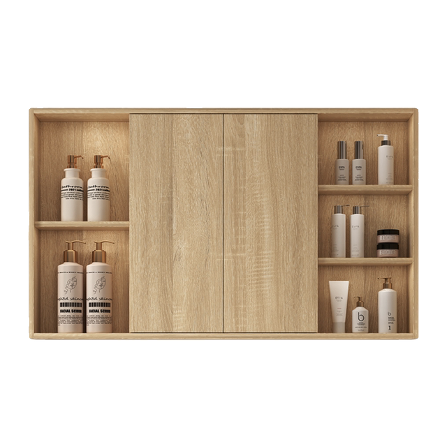 Fully pressed multi-layer solid wood sliding door Feng Shui Mirror
