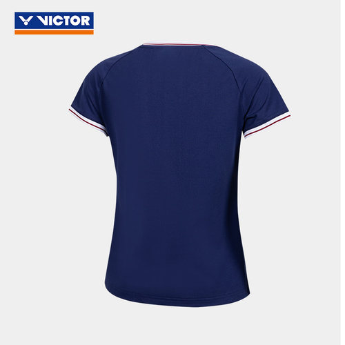 VICTOR/威克多胜利羽毛球服T-5502VBC俱乐部系列女款运动短袖T恤 - 图3
