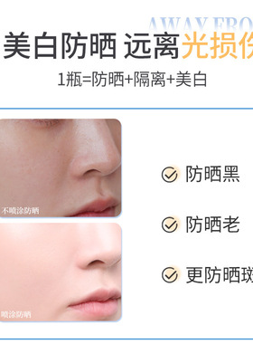 NOVO舒润盈透防晒喷雾防水防汗防紫外线不脱妆学生户外军训