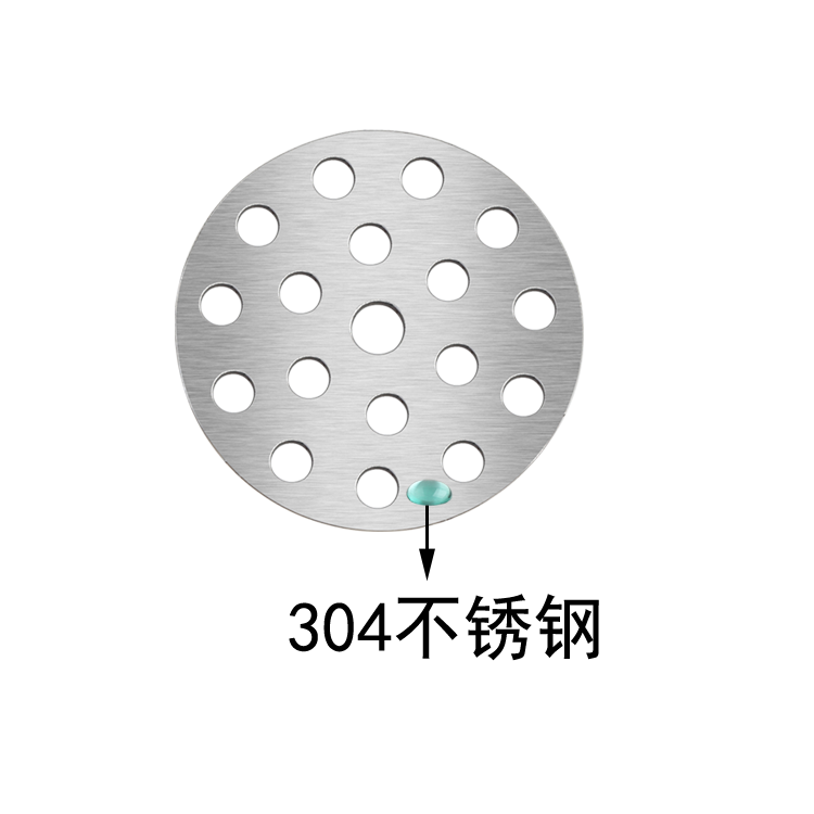 地漏过滤网地漏盖子圆形不锈钢下水道防头发毛卫生间浴室304板片 - 图1