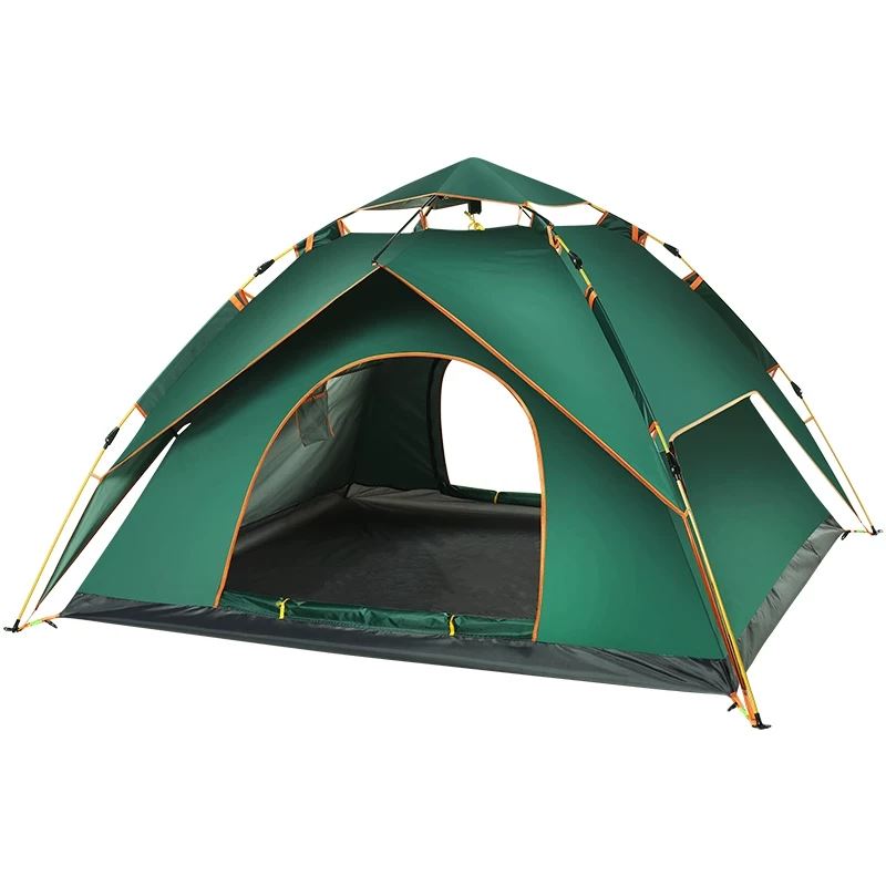 户外露营训练帐篷野外野营单人双人自动防水敞篷离地大号超大户外-图3