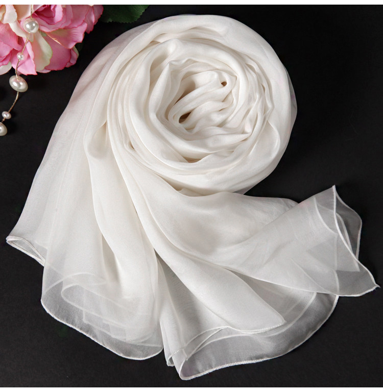 100%桑蚕丝丝巾2025春秋冬超大披肩保暖真丝围巾纯白色时尚纱巾女,淘宝优惠券,粉丝福利购,淘宝优惠卷
