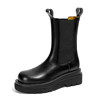 New autumn and winter thick-soled genuine leather chimney boots short boots