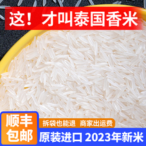 2023 Xinmi pure and original imported Thai jasmine rice long grain fragrant rice cat tooth vacuum loaded with 10 catty