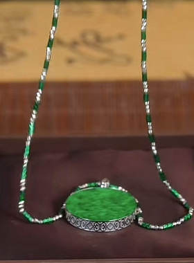 大气圆盘吊坠项链高级感衣服配饰